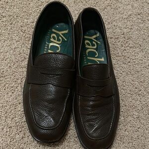 Dark Brown Leather Loafers for Men